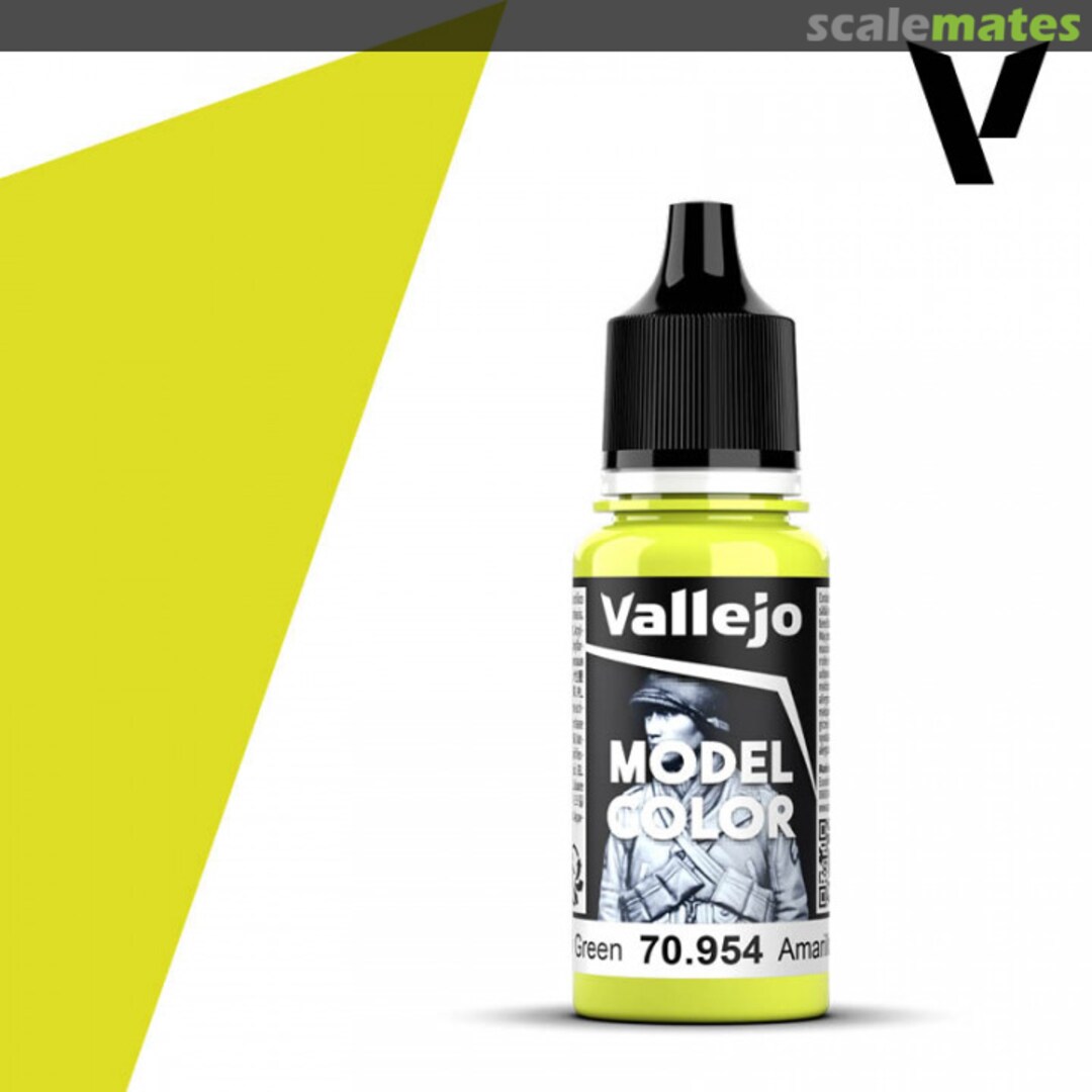 Boxart Yellow Green 70.954, 954, Pos. 90* Vallejo Model Color Boxart Yellow Green 70.954, 954, Pos. 90* Vallejo Model Color