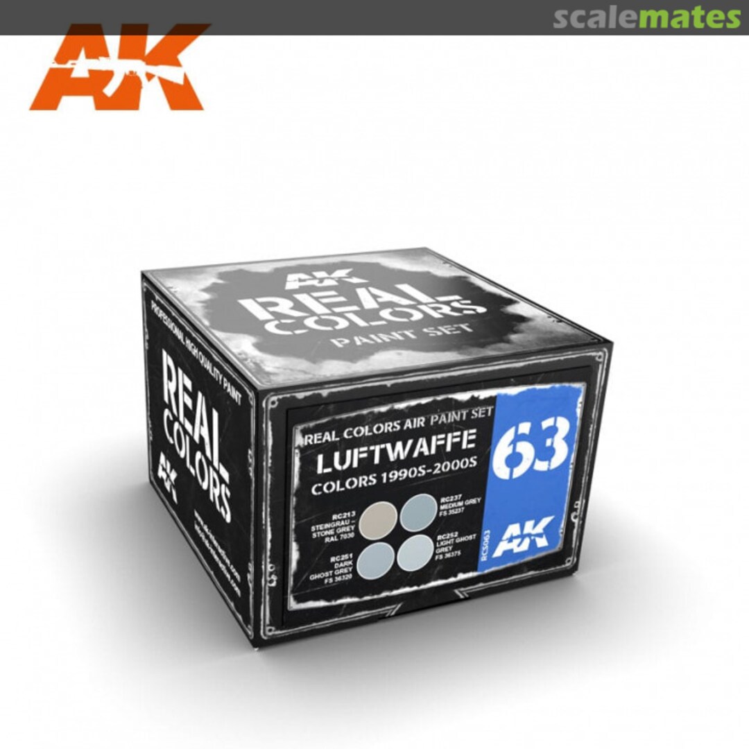 Boxart Luftwaffe Colors 1990s-2000s RCS063 AK Real Colors