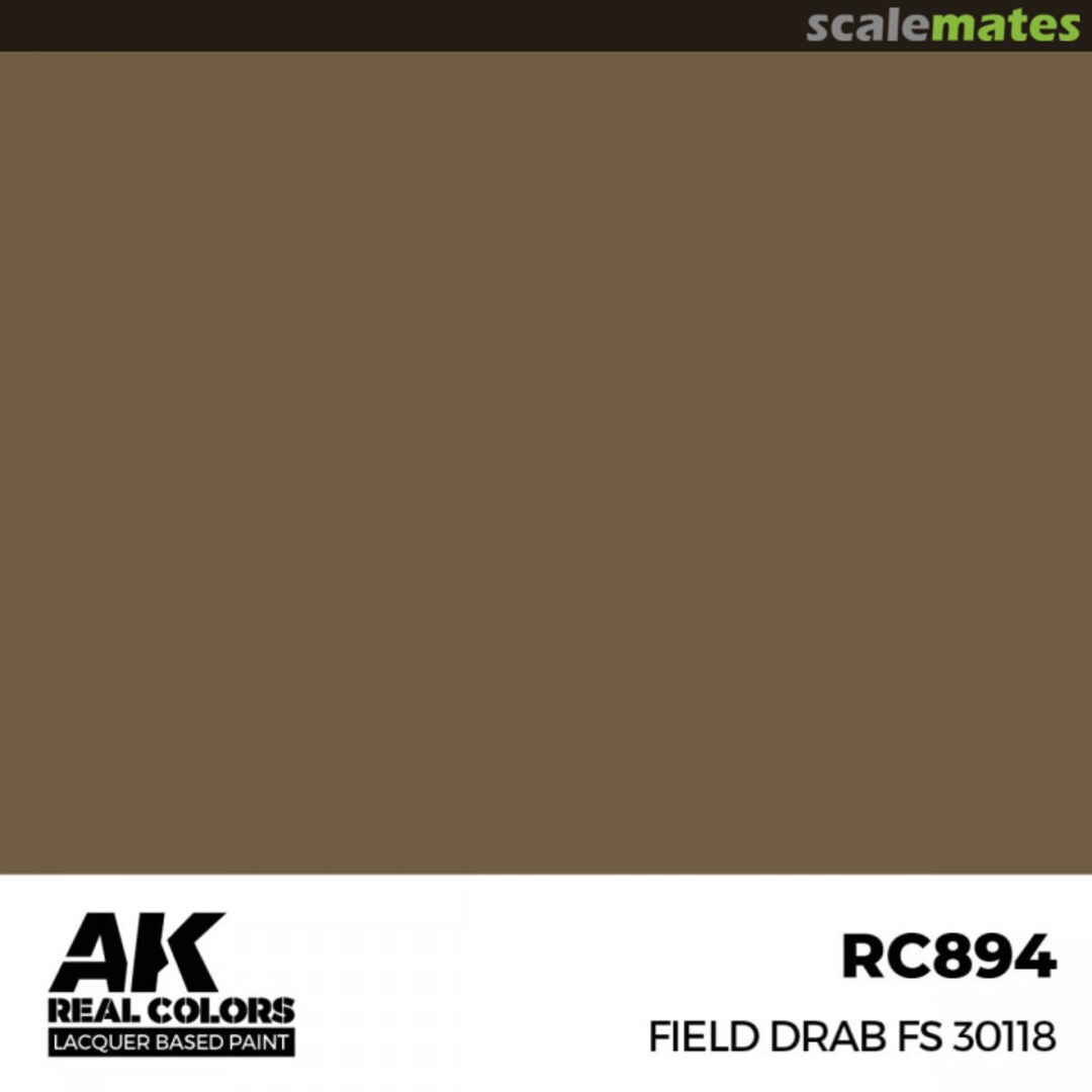 Boxart Field Drab FS 30118 AK Real Colors Boxart Field Drab FS 30118 AK Real Colors