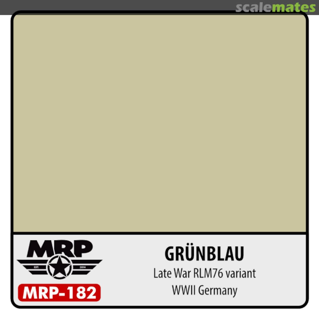 Boxart Grünblau (German Late war RLM76 variant) MR.Paint Boxart Grünblau (German Late war RLM76 variant) MR.Paint
