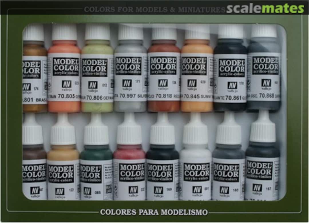 Boxart German Colors WWII 70.107 Vallejo Model Color Boxart German Colors WWII 70.107 Vallejo Model Color