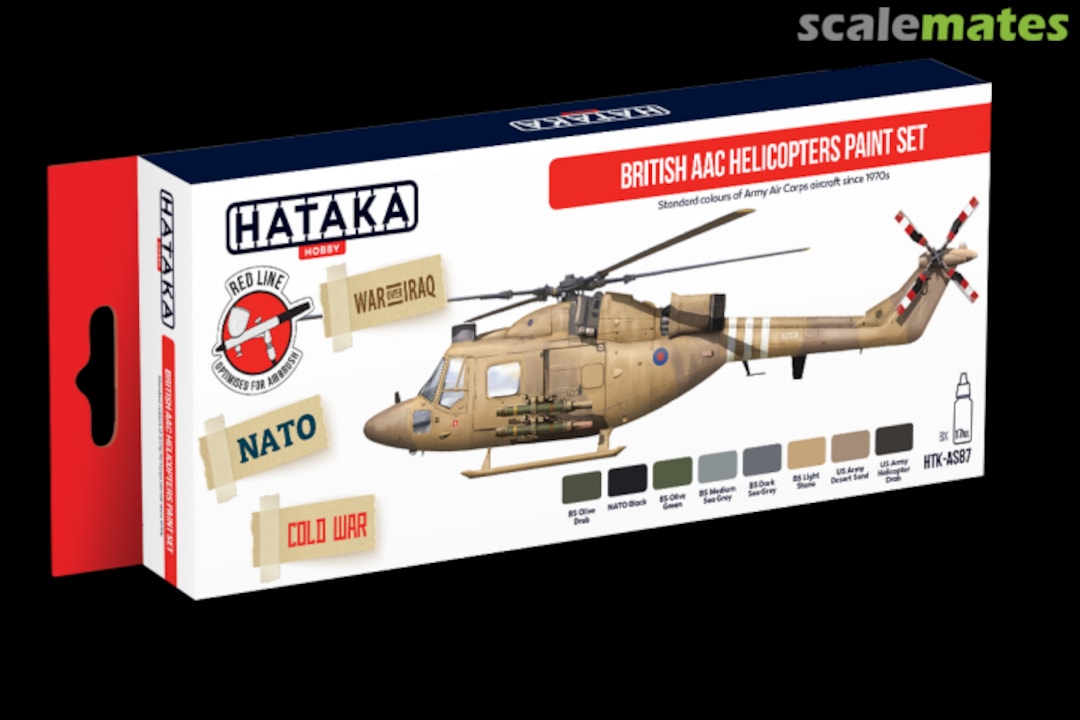 Boxart British AAC Helicopter HTK-AS87 Hataka Hobby Red Line Boxart British AAC Helicopter HTK-AS87 Hataka Hobby Red Line