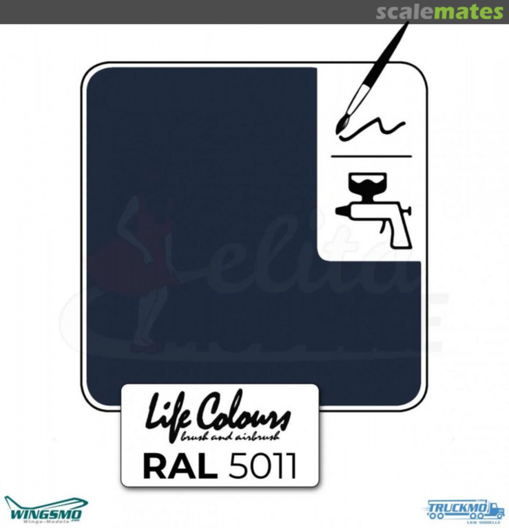 Boxart RAL 5011 Stahlblau glänzen  Life Colours