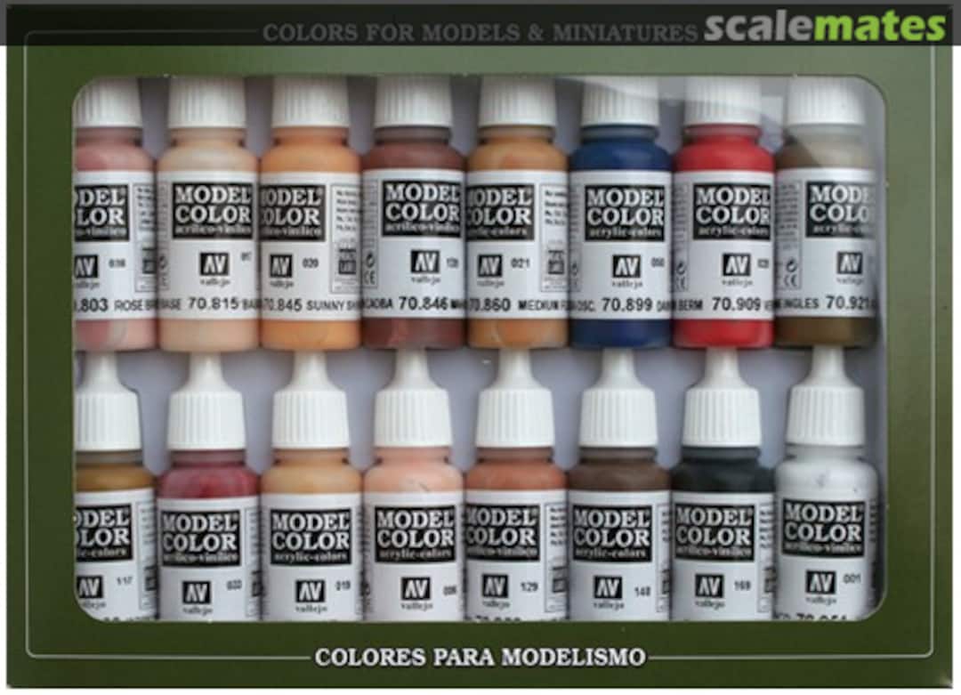 Boxart Face & Skin Tones 70.125 Vallejo Model Color Boxart Face & Skin Tones 70.125 Vallejo Model Color