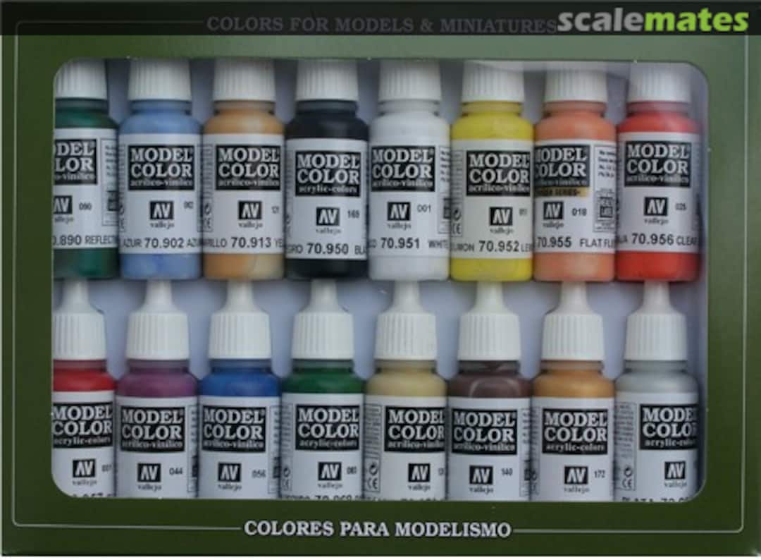 Boxart Basic Colors USA 70.140 Vallejo Model Color Boxart Basic Colors USA 70.140 Vallejo Model Color