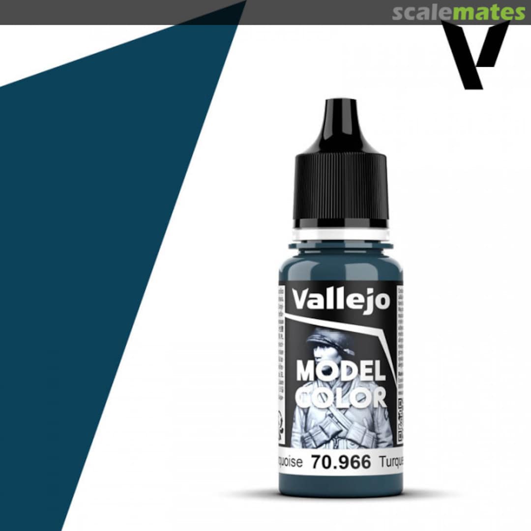 Boxart Turquoise 70.966, 966, Pos. 71* Vallejo Model Color Boxart Turquoise 70.966, 966, Pos. 71* Vallejo Model Color