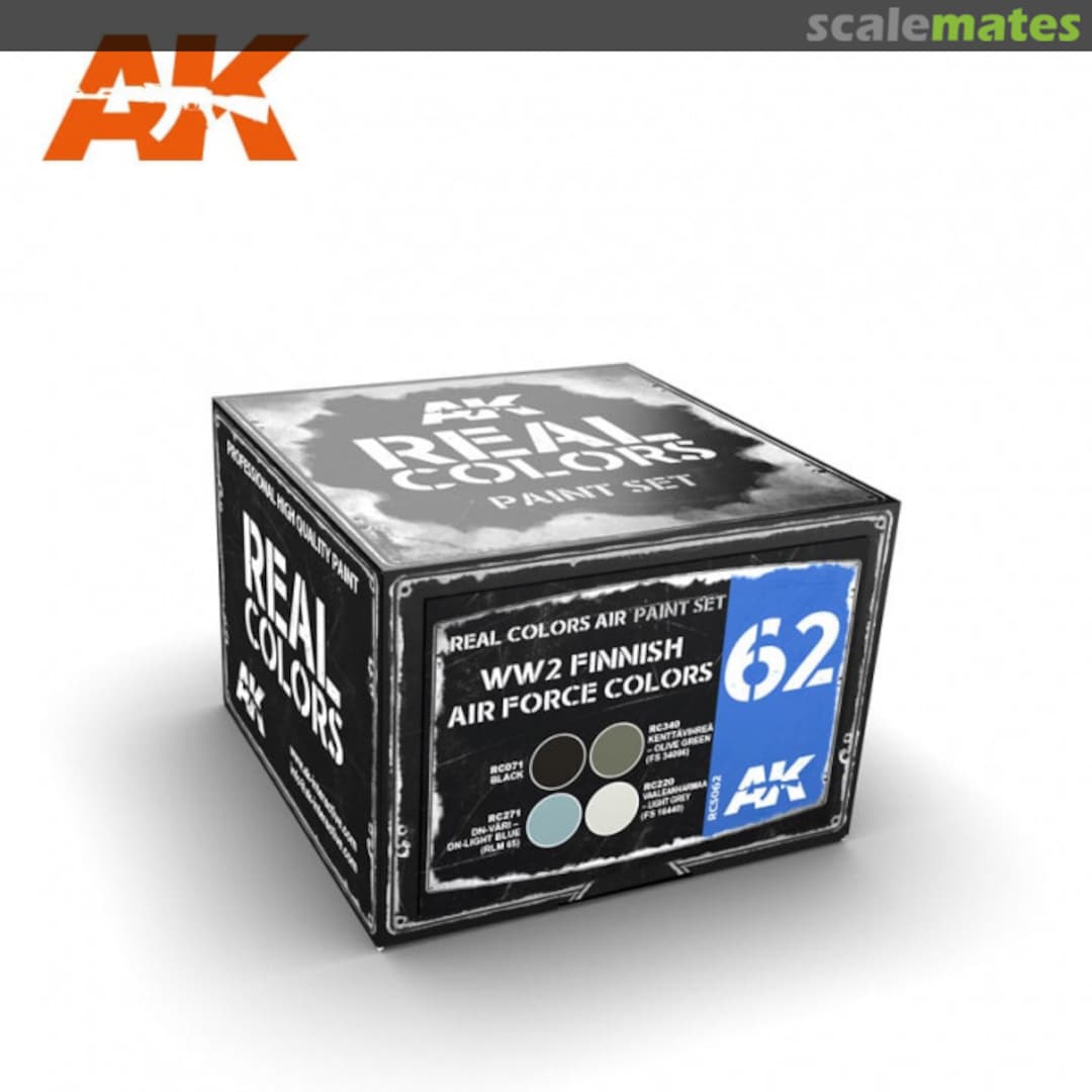Boxart WW2 FINNISH AIRFORCE COLORS RCS062 AK Real Colors