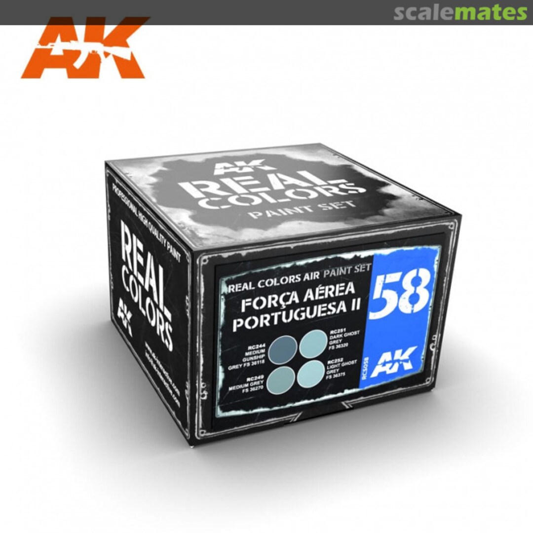 Boxart FORÇA AÉREA PORTUGUESA II ‘FIGHTING FALCONS 1990S’ (F-16 A/B RCS058 AK Real Colors