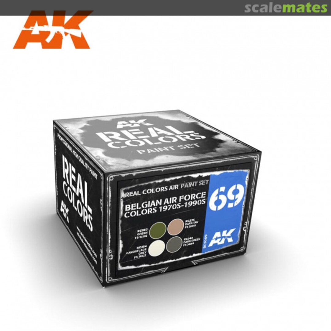 Boxart BELGIAN AIR FORCE COLORS 1970S-1990S RCS069 AK Real Colors