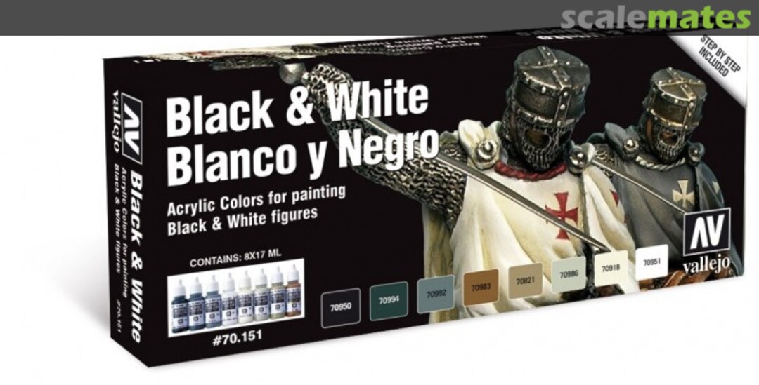 Boxart Black & White 70.151 Vallejo Model Color Boxart Black & White 70.151 Vallejo Model Color