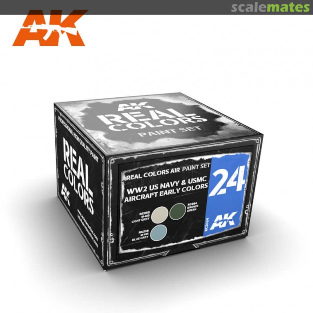 Boxart WW2 US Navy & USMC Early Aircraft Colors RCS024 AK Real Colors