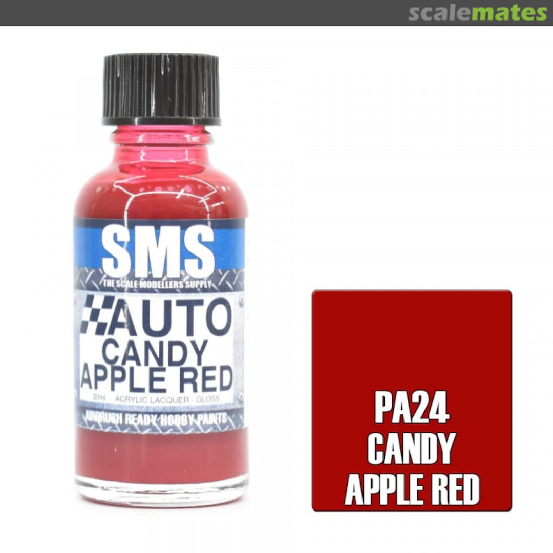 Boxart Auto Colour CANDY APPLE RED PA24 SMS Boxart Auto Colour CANDY APPLE RED PA24 SMS