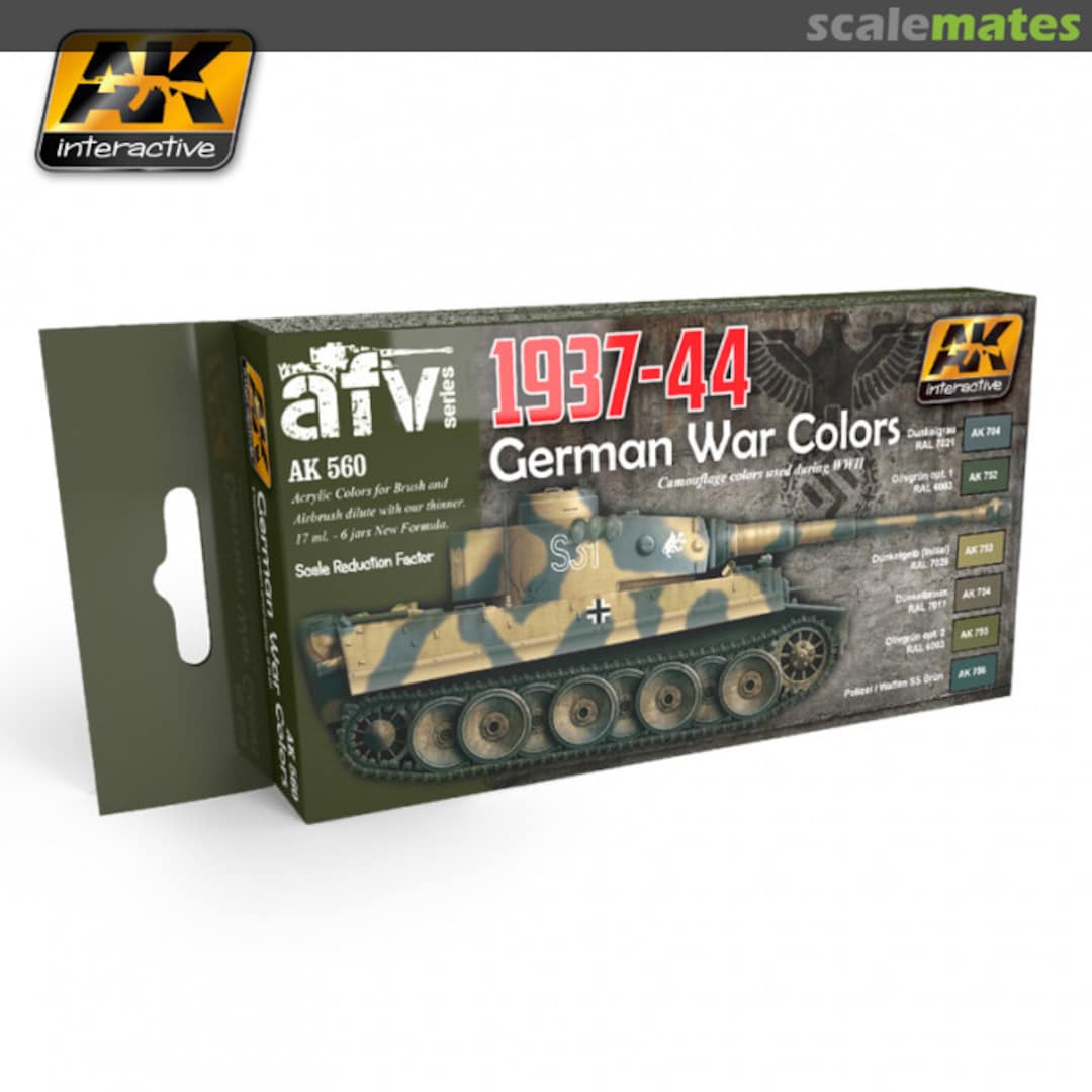 Boxart German War Colors 1937-44 AK 560 AK Interactive