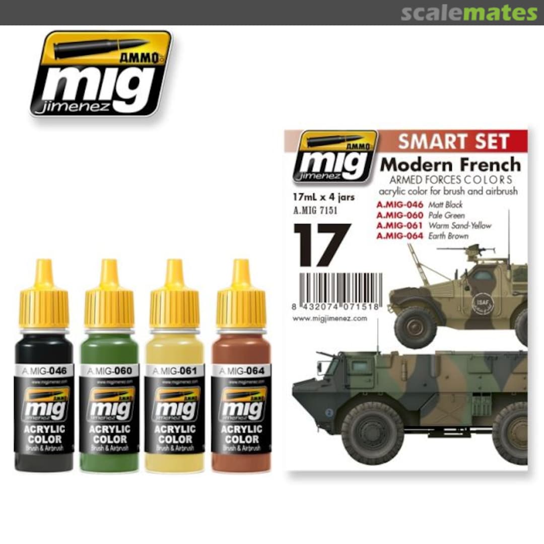 Boxart Modern French Armed Forces Colours  Ammo by Mig Jimenez