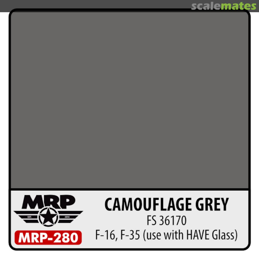 Boxart Camouflage Grey (FS36170) - F-16, F-35 (use with HAVE Glass) MR.Paint Boxart Camouflage Grey (FS36170) - F-16, F-35 (use with HAVE Glass) MR.Paint