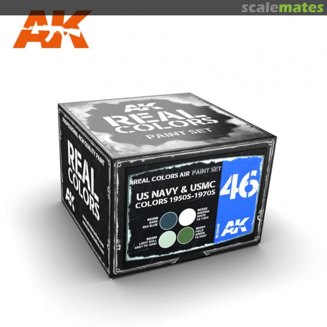 Boxart US NAVY & USMC COLORS 1950S-1970S RCS046 AK Real Colors