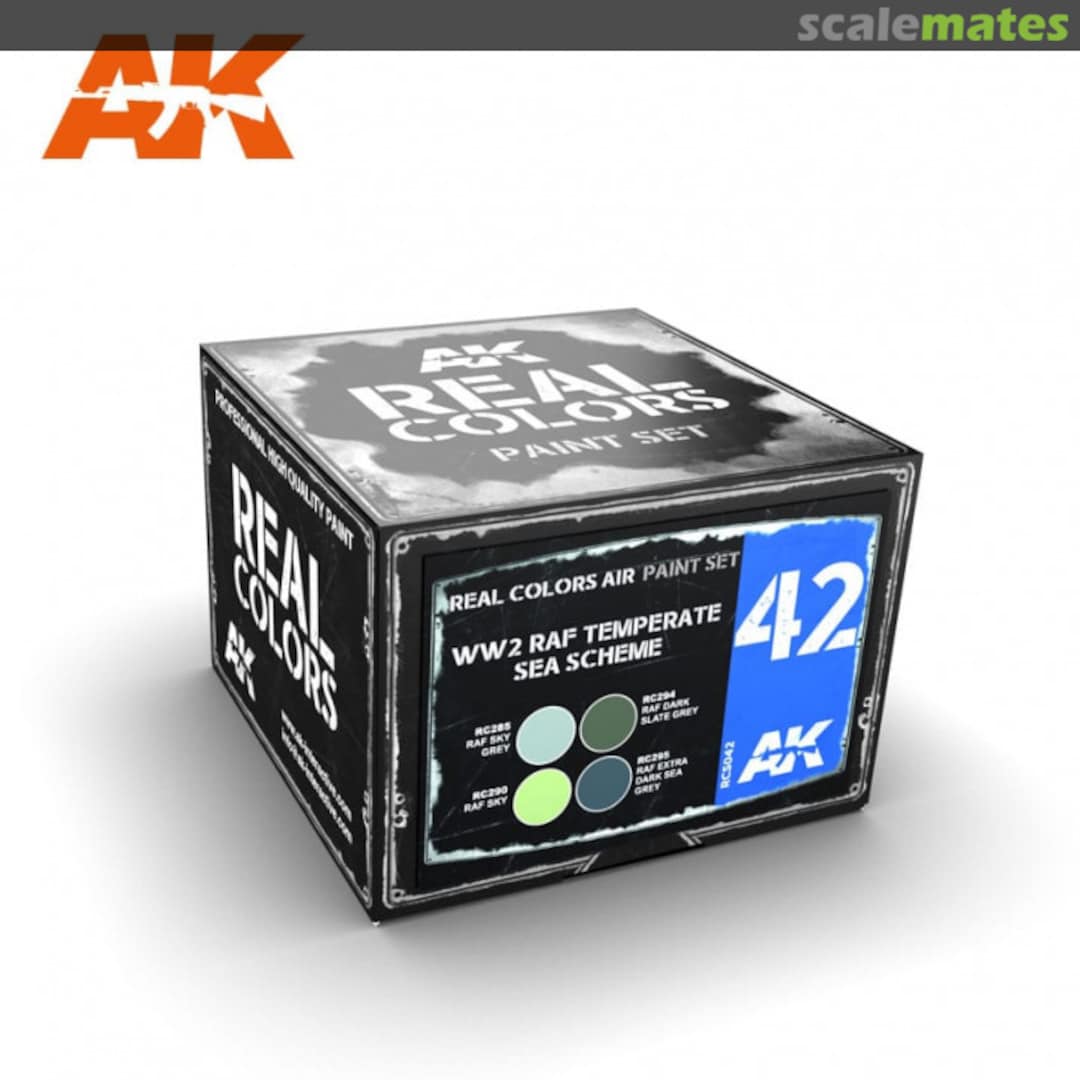 Boxart WW2 RAF / FAA TEMPERATE SEA SCHEME RCS042 AK Real Colors