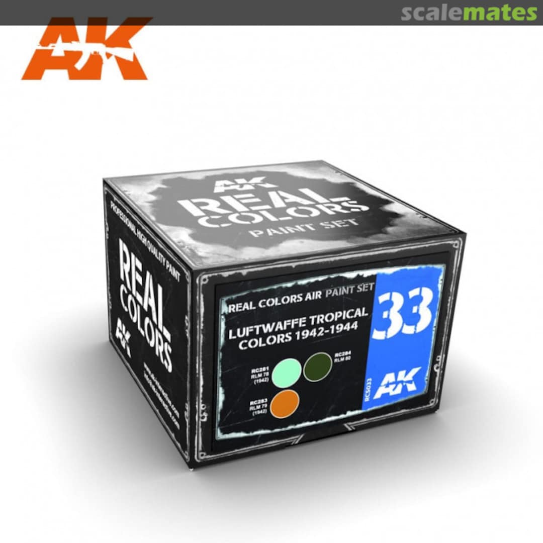 Boxart Luftwaffe Tropical Colors 1942-1944 RCS033 AK Real Colors