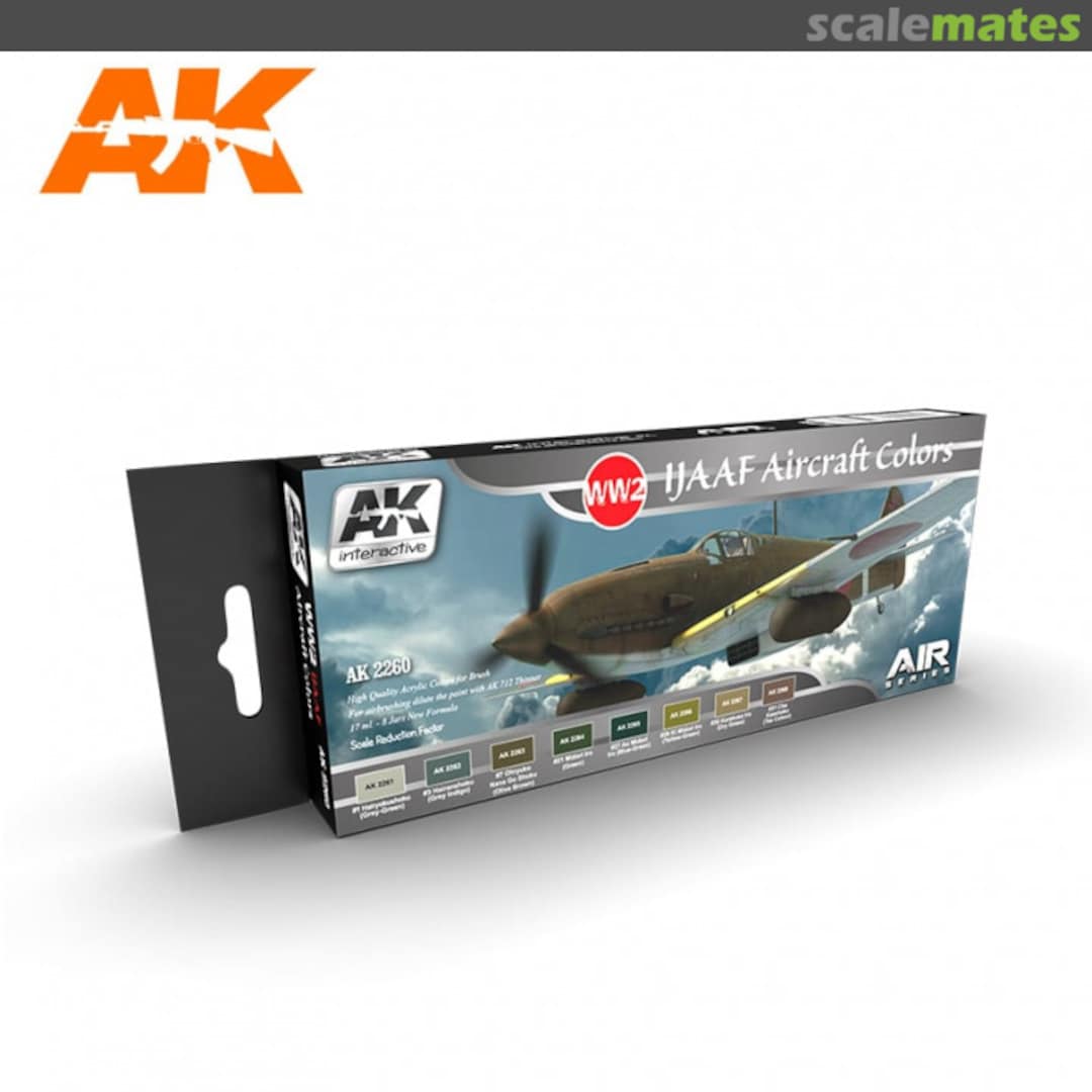 Boxart WW2 IJAAF Aircraft colours AK 2260 AK Interactive Air Series Boxart WW2 IJAAF Aircraft colours AK 2260 AK Interactive Air Series