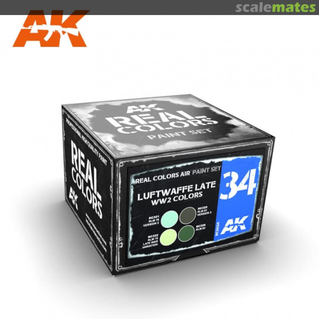 Boxart Luftwaffe Late WW2 Colors RCS034 AK Real Colors