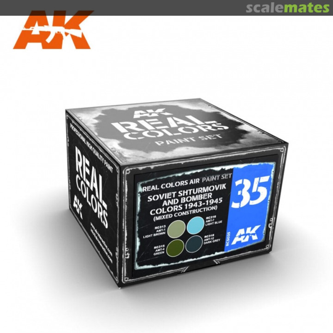 Boxart SOVIET SHTURMOVIK & BOMBER COLORS 1943-1945 (MIXED CONSTRUCT RCS035 AK Real Colors