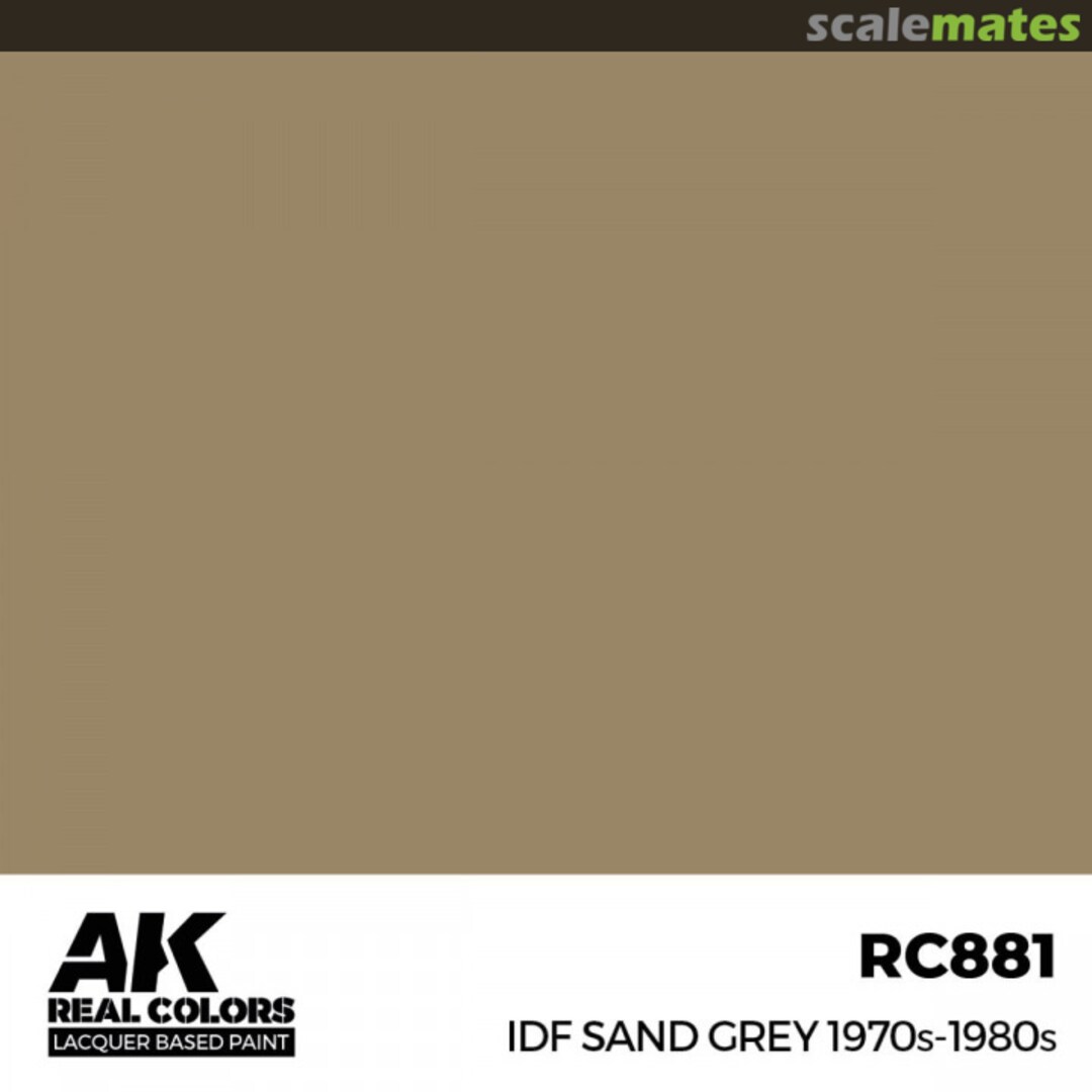 Boxart IDF Sand Grey 1970s-1980s AK Real Colors Boxart IDF Sand Grey 1970s-1980s AK Real Colors