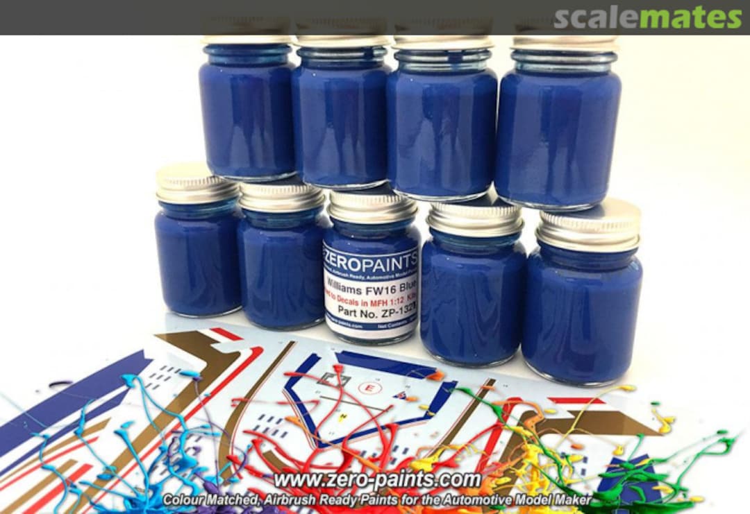 Boxart Williams FW16 Blue Paint (matched to MFH Decals)  Zero Paints