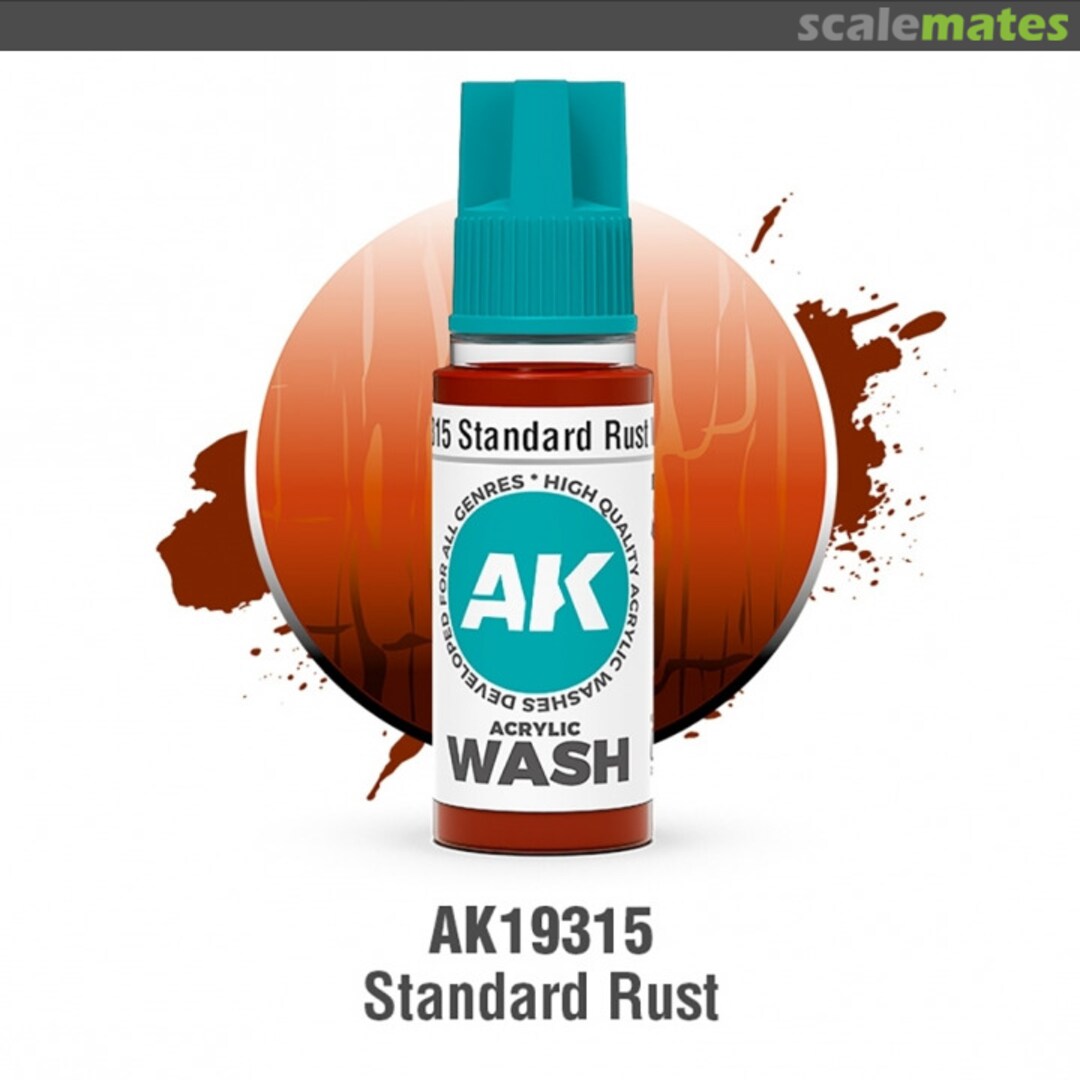 Boxart Standard Rust Acrylic Wash  AK Interactive