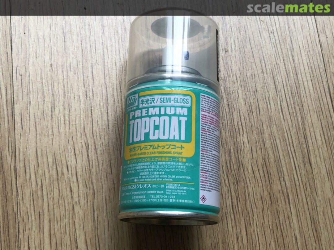 Boxart Semi Gloss Premium Topcoat B602:700 Mr. Aqueous Hobby Color