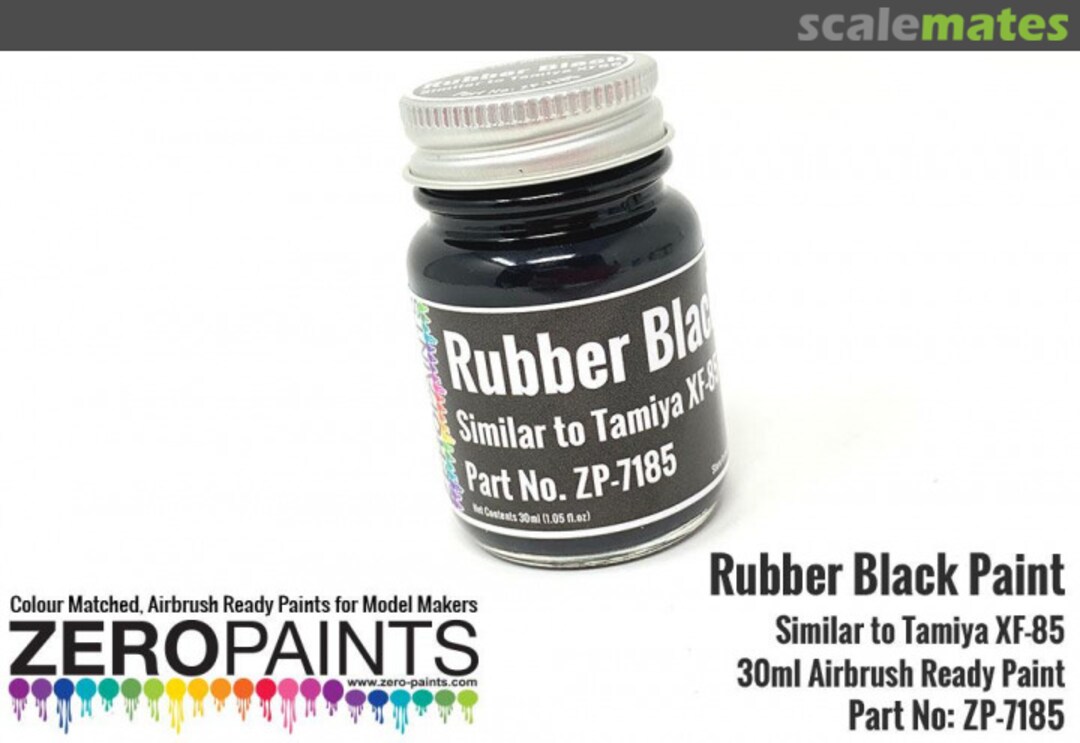 Boxart Rubber Black - Similar to Tamiya XF-85  Zero Paints