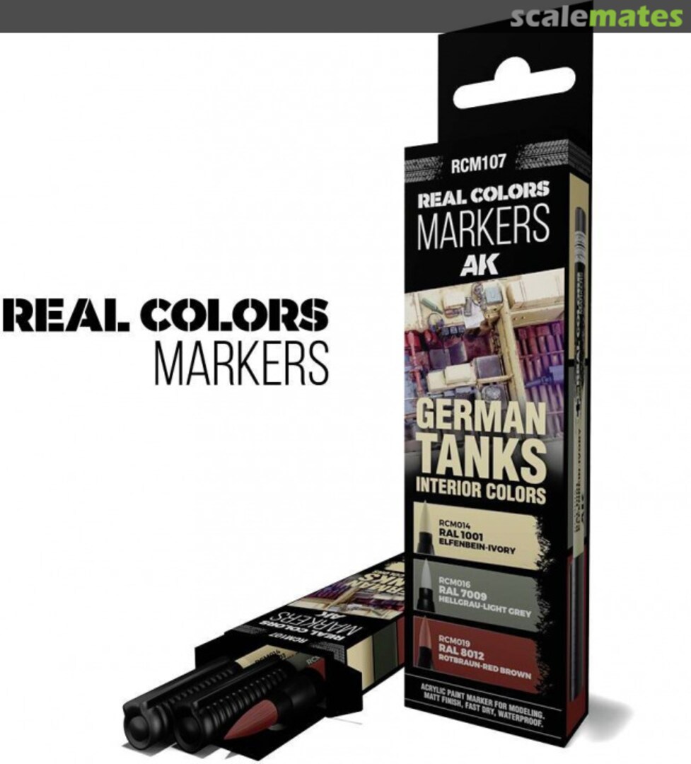 Boxart German Tanks Interior Colors  AK Real Colors