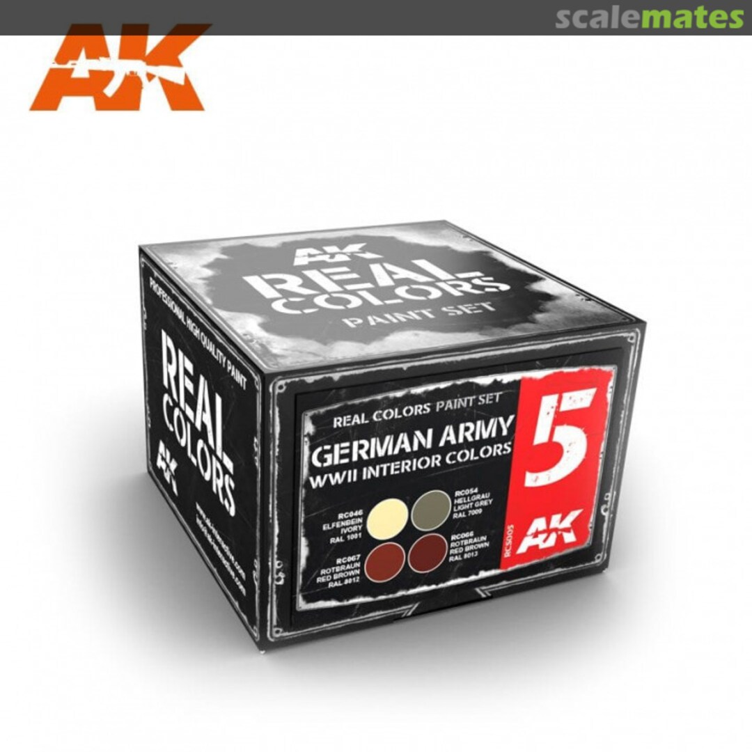 Boxart German Army WWII Interior Colors RCS005 AK Real Colors
