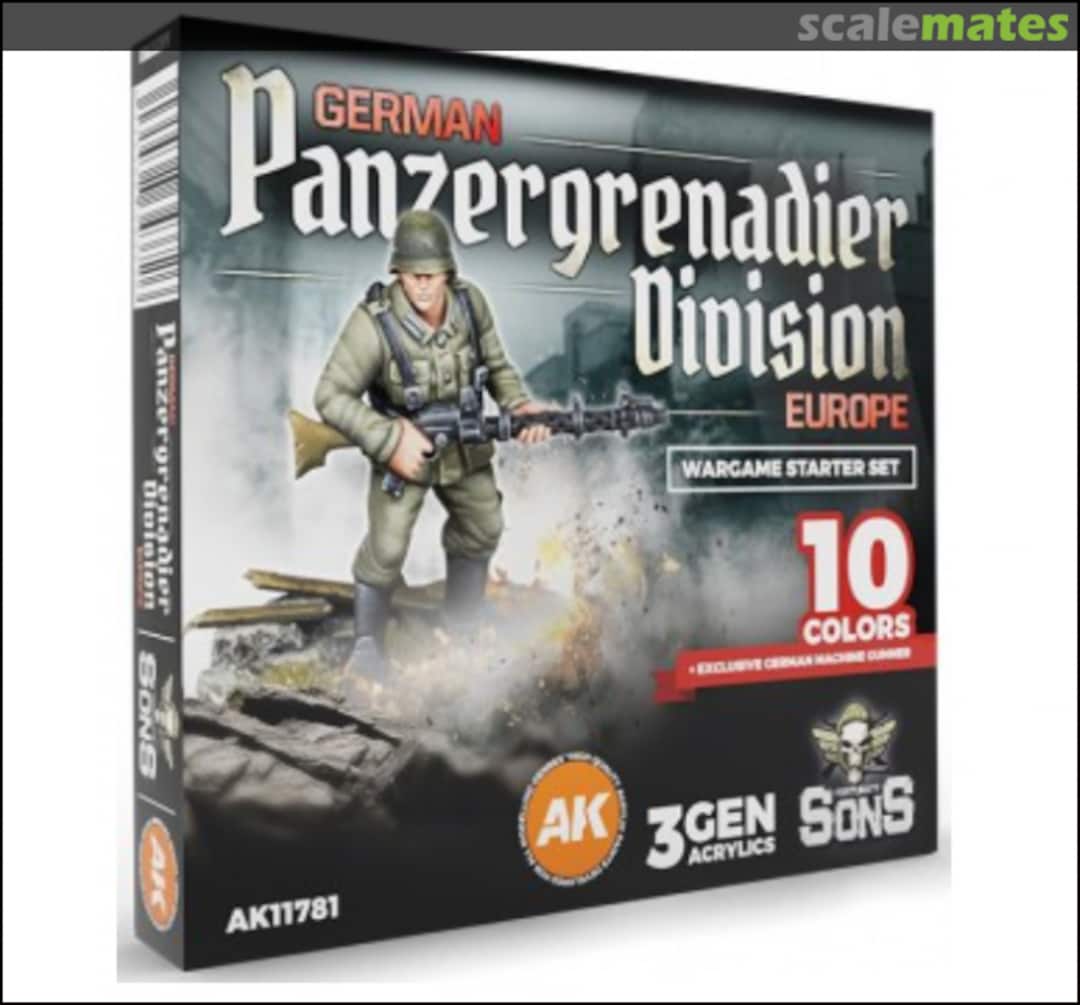 Boxart panzer grenadier division Europe AK 11781 AK 3rd Generation - Figure