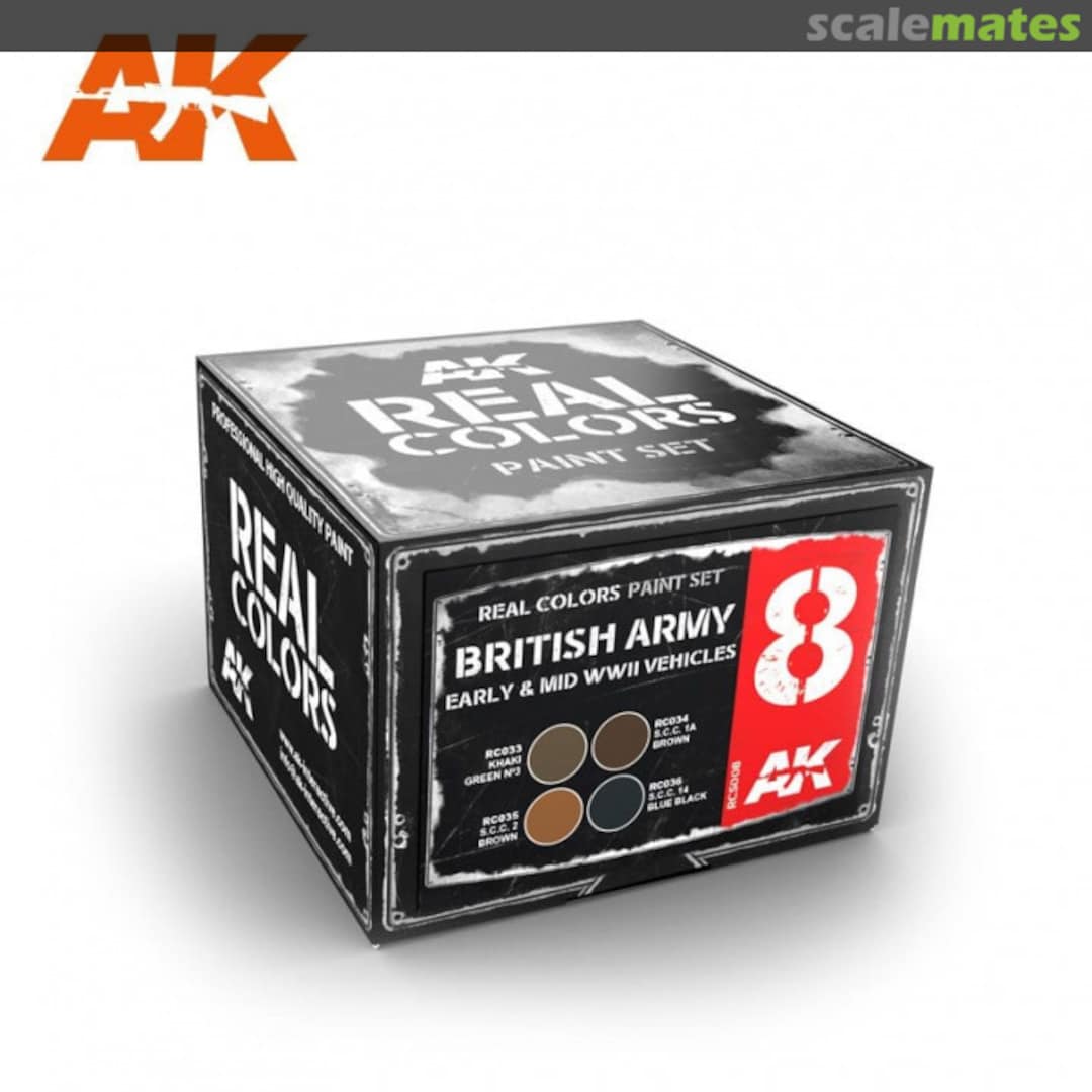 Boxart British Army Early & Mid WWII Vehicles RCS008 AK Real Colors