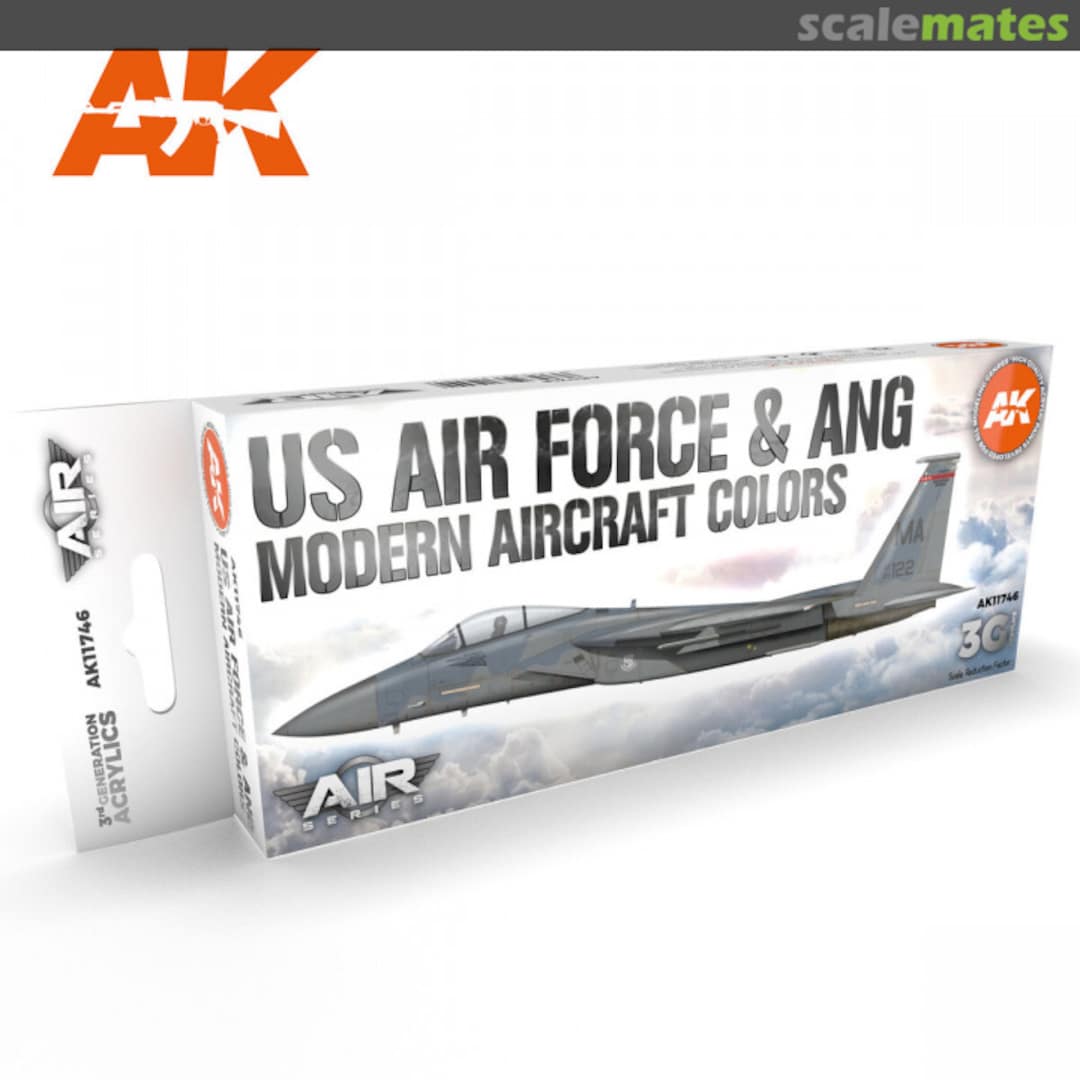 Boxart US Air Force & ANG Modern Aircraft Colors AK11746 AK 3rd Generation - Air
