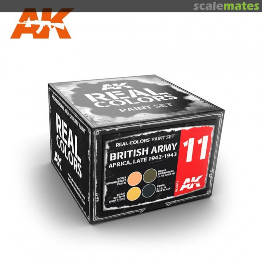 Boxart British Army Africa, Late 1942-1943 RCS011 AK Real Colors