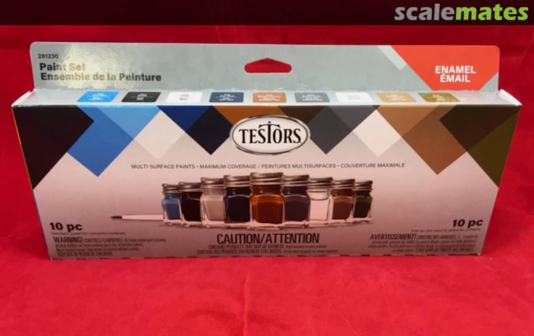 Boxart Camo Flat Enamel Paint Set  281230 Testors