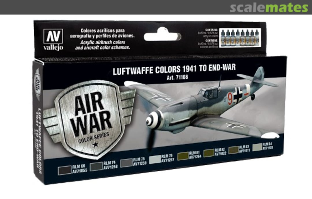 Boxart Luftwaffe Colors 1941 to end-war 71.166 Vallejo Model Air