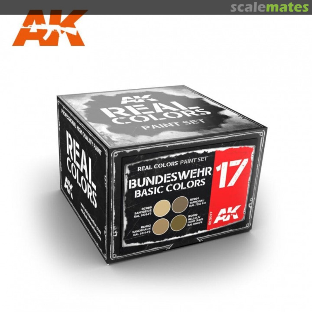 Boxart Bundeswehr Basic Desert Colors RCS017 AK Real Colors