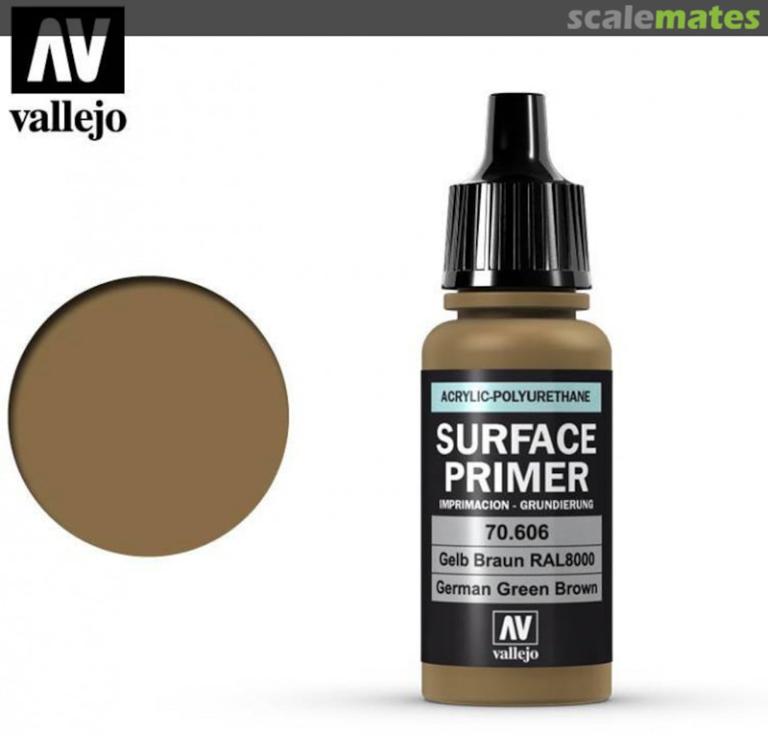 Boxart German Green Brown - RAL 8000 70.606 Vallejo Surface Primer
