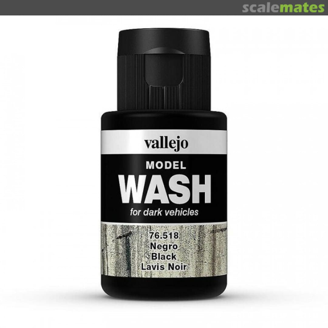 Boxart Black 76.518 Vallejo Model Wash Boxart Black 76.518 Vallejo Model Wash