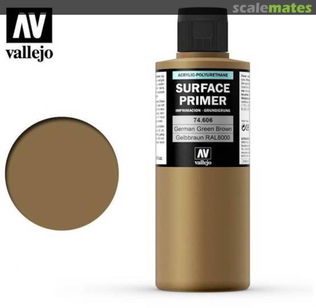 Boxart German Green Brown - RAL 8000 74.606 Vallejo Surface Primer