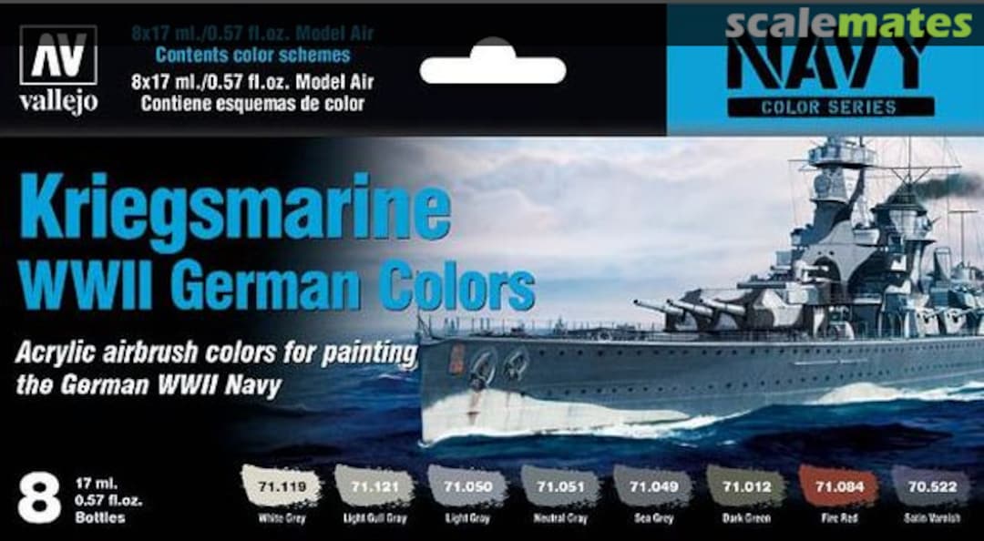 Boxart Kriegsmarine  WWII German colors  Vallejo Model Air