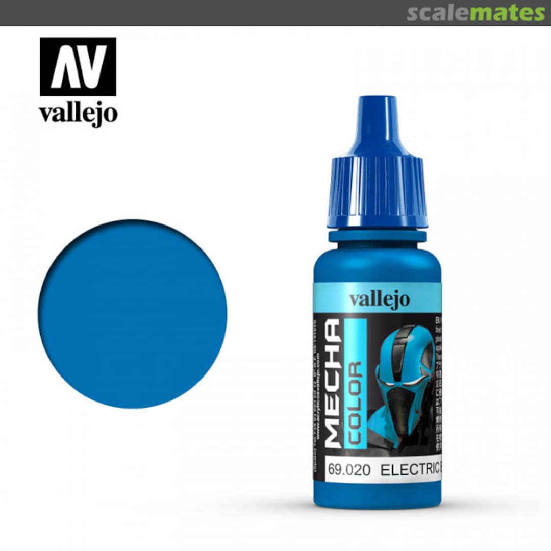 Boxart Electric Blue 69.020 Vallejo Mecha Colors Boxart Electric Blue 69.020 Vallejo Mecha Colors