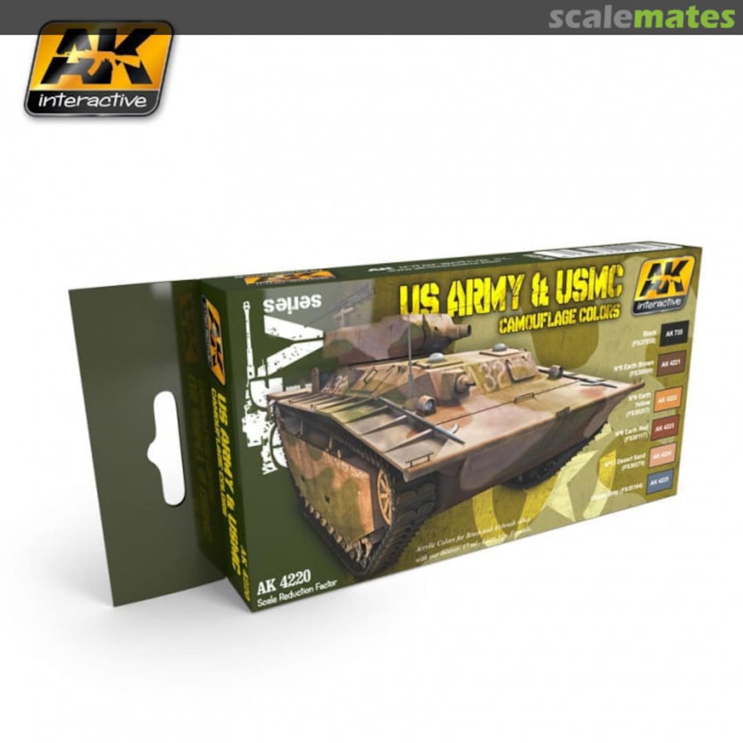 Boxart US Army and USMC Camouflage Colors AK 4220 AK Interactive