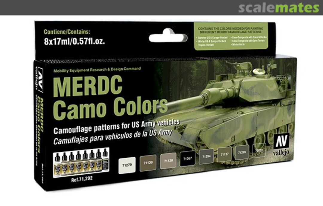 Boxart MERDC Camo Colors 71.202 Vallejo Model Air Boxart MERDC Camo Colors 71.202 Vallejo Model Air
