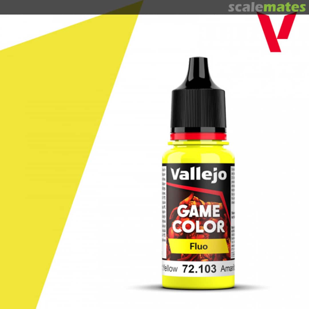 Boxart Fluorescent Yellow Vallejo Game Color Boxart Fluorescent Yellow Vallejo Game Color