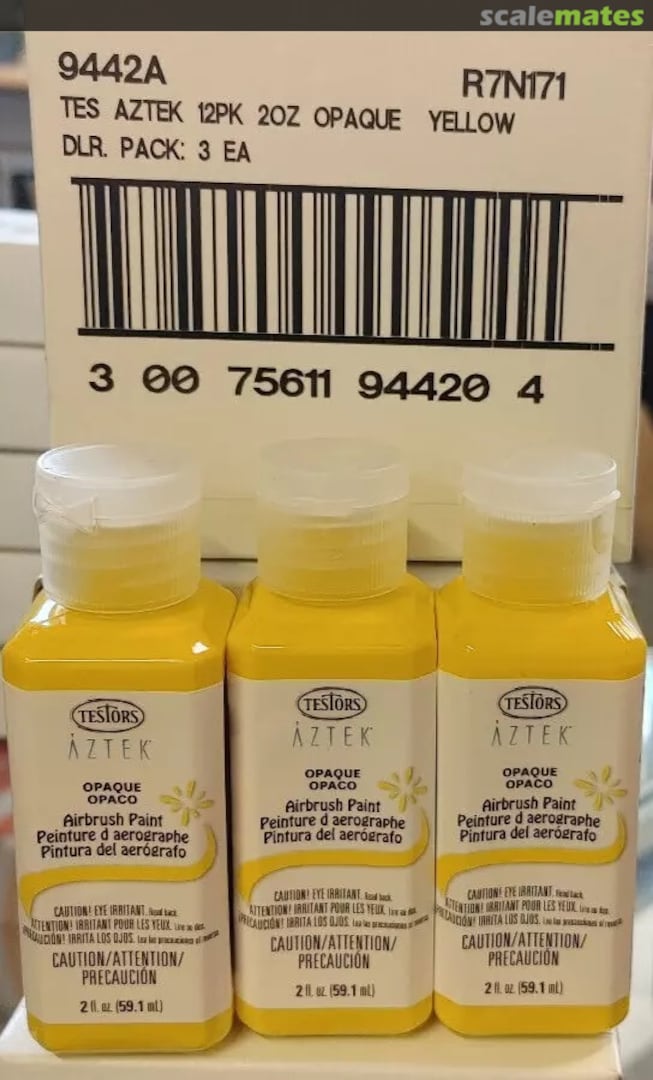 Boxart Aztek Opaque Yellow  Testors