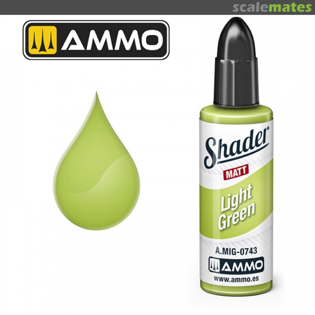 Boxart Light Green Shader A.MIG-0743 Ammo by Mig Jimenez