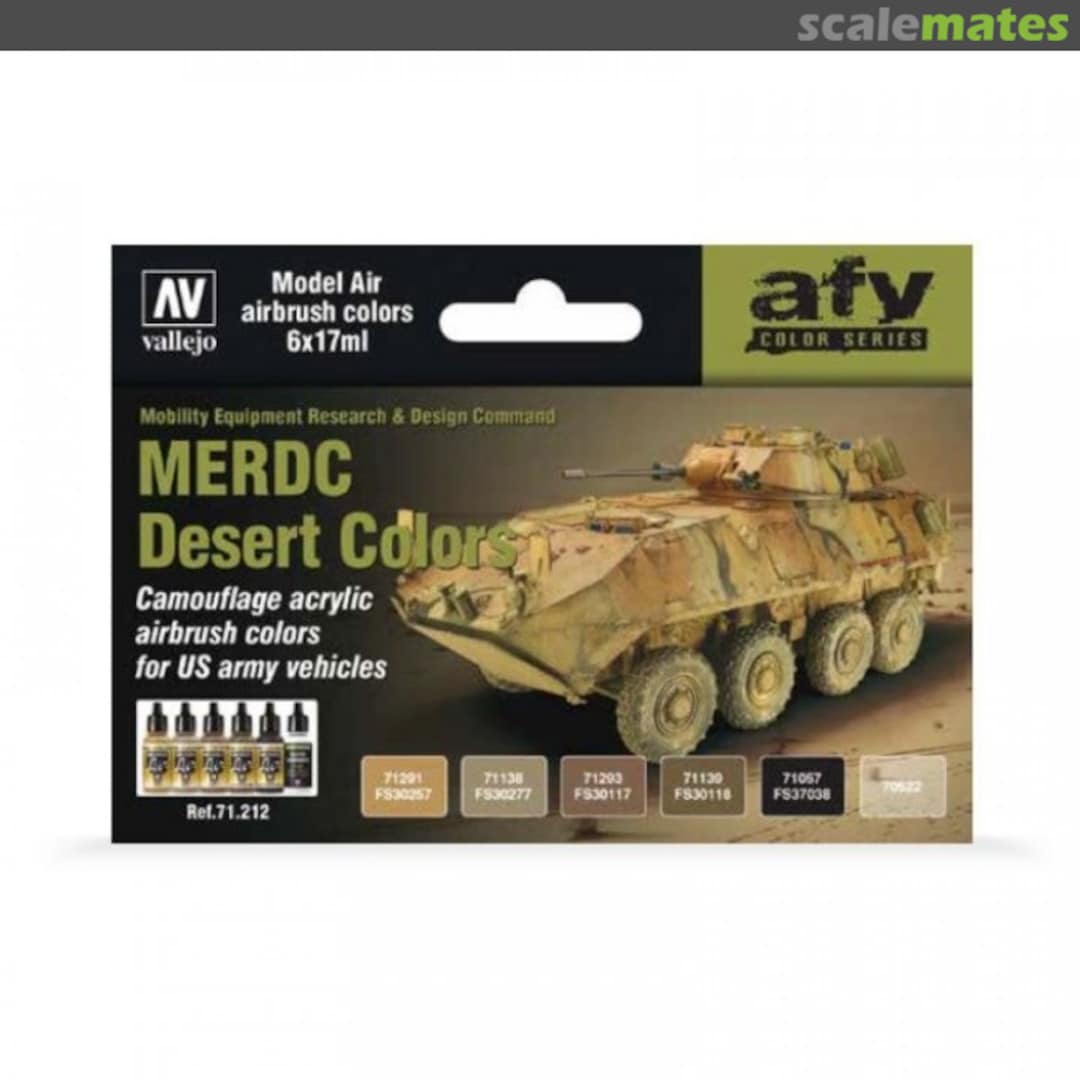 Boxart MERDC Desert Colors 71.212 Vallejo Model Air